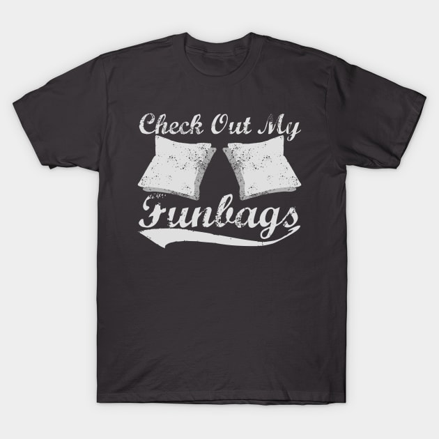 Funbags Funny Cornhole Summer Camping T-Shirt T-Shirt by The Dude